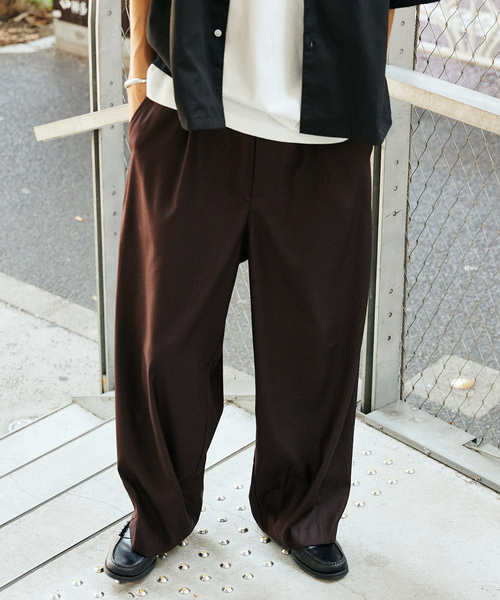 JOURNAL STANDARD スラックス TRモダン ワイドスラックス メンズ