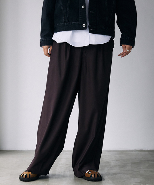 JOURNAL STANDARD スラックス TRモダン ワイドスラックス メンズ