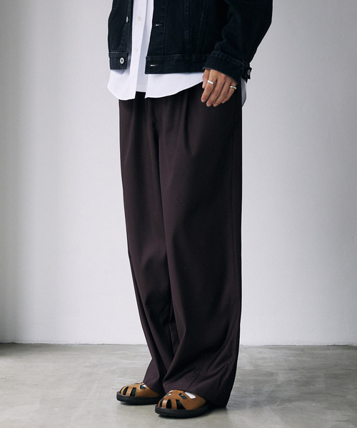 journal standard スラックス JOURNAL STANDARD スラックス TR モダンワイドスラックス メンズ