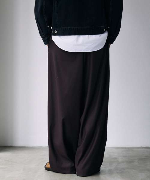 JOURNAL STANDARD スラックス TRモダン ワイドスラックス メンズ