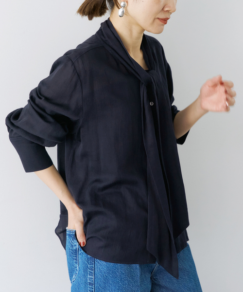 VERMEIL par iena（ヴェルメイユパーイエナ） ブラウス シャツ ドビー 