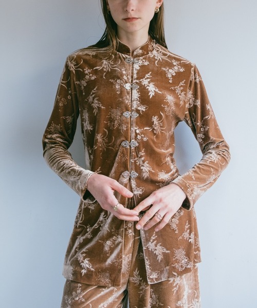 ブラウス シャツ Velours China Hook Shirt/ベロアチャイナフックシャツ レディース