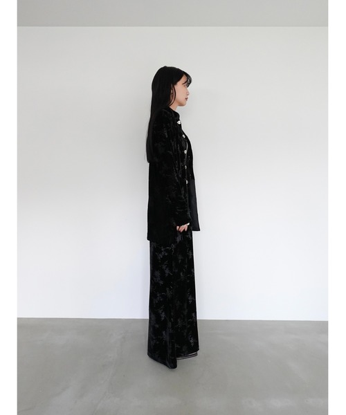 sahara ブラウス シャツ Velours China Hook Shirt/ベロア