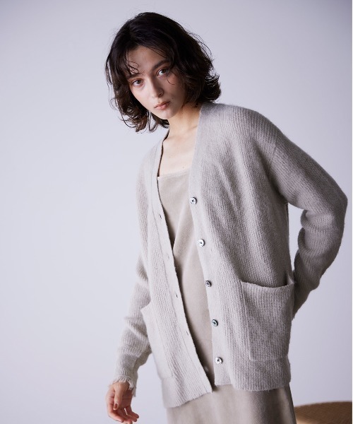 1er Arrondissement/CASHWOOL 2WAYカーディガン 柔らかな温もりに包まれる プルミエ アロンディスモンの名品