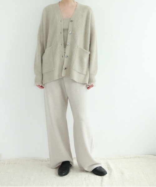 WALANCE カーディガン アルパカリブニットカーディガン