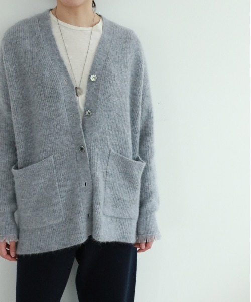 WALANCE カーディガン アルパカリブニットカーディガン