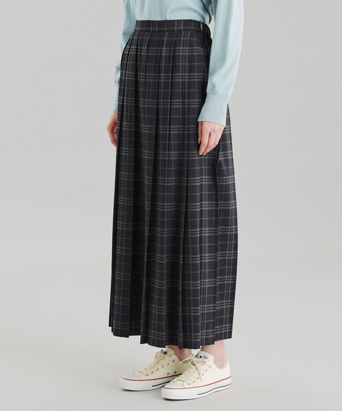 MACKINTOSH PHILOSOPHY スカート GREY LABEL プリーツチェック