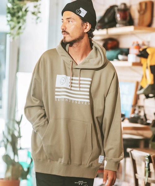 seventy seven パーカー mpa3538- middle onz over size sweat P-O