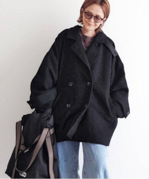 【新品 タグ付き】 notch.by yui ヘリンボーンＰコート M 9号 notch.by yui 】ヘリンボーンPコート,notch.| TOKYO DESIGN CHANNEL