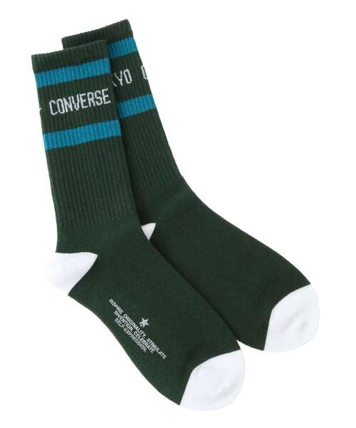 CONVERSE TOKYO 靴下 LOGO RIB LINE SOX レディース メンズ : ZOZOTOWN