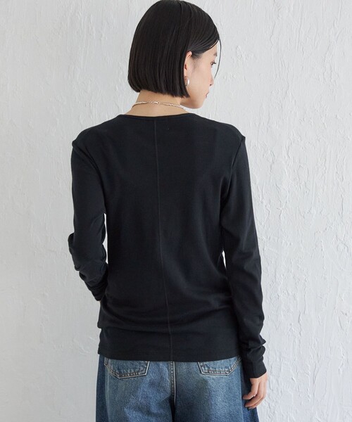 【シップス　ウィメン】Wai＋:〈手洗い可能〉オーガニックコットン カットソー Wai＋:〈手洗い可能〉オーガニックコットン カットソー｜ SHIPS