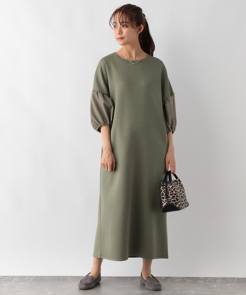 23区Applaudir☆未使用size46黒パフスリーブワンピース¥40700 GLOBAL WORK ワンピース ライトクッションパフスリーブ