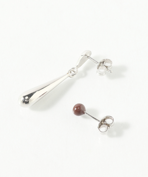 Lemaire ピアスセット LEMAIRE アシンメトリーピアス セット | シルバートーン