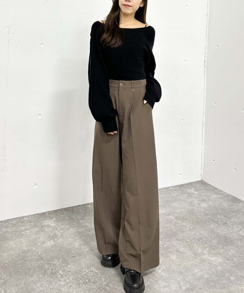 archives スラックス パンツ ポイントチャームタックスラックス