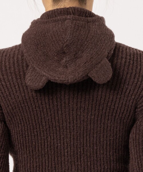 ニット セーター 「BASICKS/ベーシックス」Bear Balaclava Knit/ベアフーディー レディース BASICKS ニット セーター 「BASICKS/ベーシックス」Bear