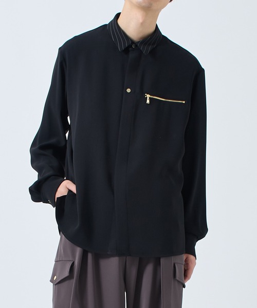CULLNI シャツ 「別注」Bi Color Shirt/洗える/シワになりにくい