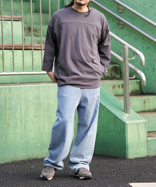 Goodwear（グッドウェア） tシャツ 七分袖フットボールTシャツ メンズ