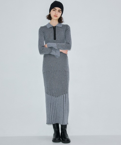 PUBLIC TOKYO ワンピースラメニット VEST LAYERED KNIT ONEPIECE / PUBLIC TOKYO｜PUBLIC TOKYO ONLINE STORE