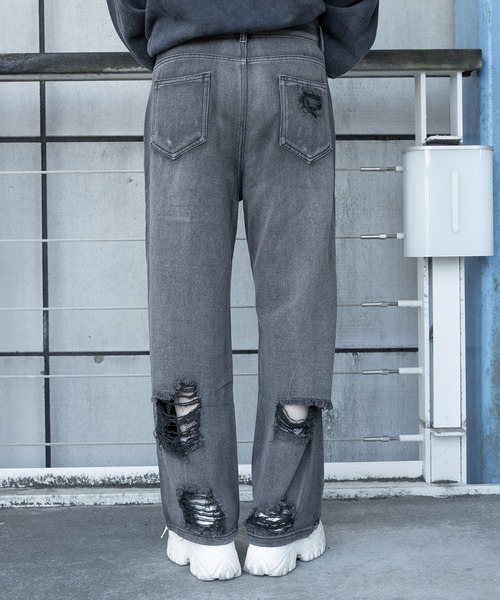 Pal elfy ジーンズ デニム デニムパンツ ダメージデニムパンツ