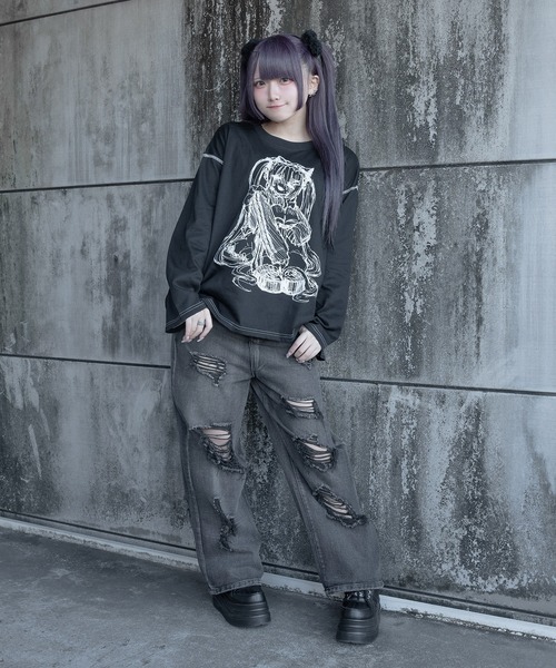 FANCY BOI SONGADOWN ダメージジーンズ FANCY BOI SONGADOWN ダメージジーンズ Pal elfy ジーンズ デニム