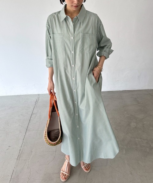 DOUX ARCHIVES（ドゥアルシーヴ） シャツワンピース ストライプシャツ