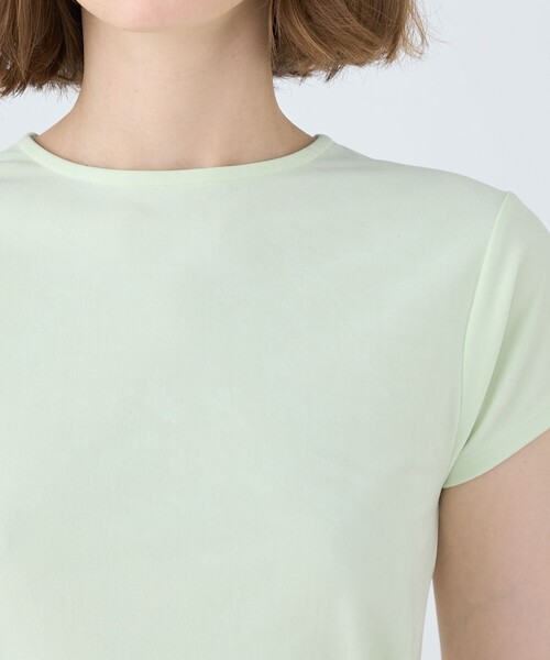 MACPHEE tシャツ ベロアジャージー クルーネックプルオーバー