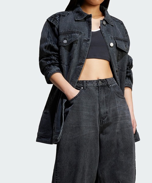 希少✫adidas アディダス<3lll デニムジャケット Gジャン ブラック adidas デニムジャケット gジャン adidas/アディダス ADILENIUM