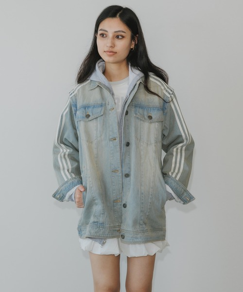 新品adidas Originals カレッジデニムジャケット adidas（アディダス）の「カレッジ デニムジャケット