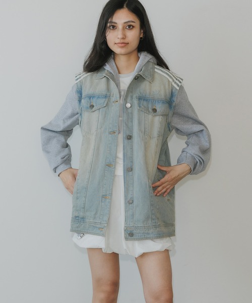 【美品】adidas originals デニムジャケット OT adidas デニムジャケット gジャン adidas/アディダス DENIM