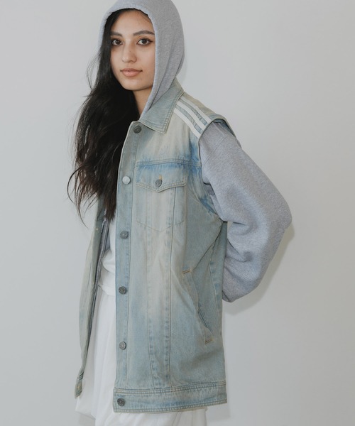 adidas デニムジャケット DENIM JACKET レディース adidas デニムジャケット gジャン adidas/アディダス ADILENIUM