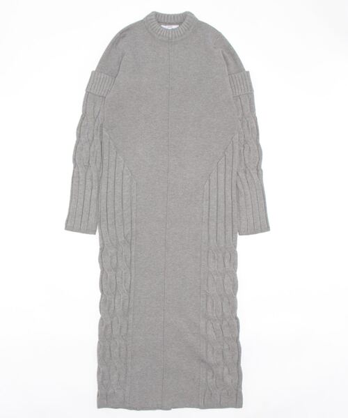 Un3d ワンピース アンスリード グレー UN3D.（アンスリード） ワンピース 「UN3D./アンスリード」TRI-COLLOR