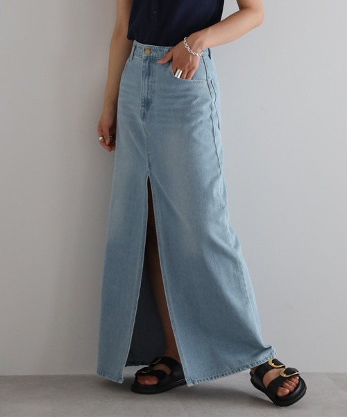 【IENA/ほとんど未使用】スリットデニムスカート 楽天市場】ENC エンク front slit denim skirt / フロント
