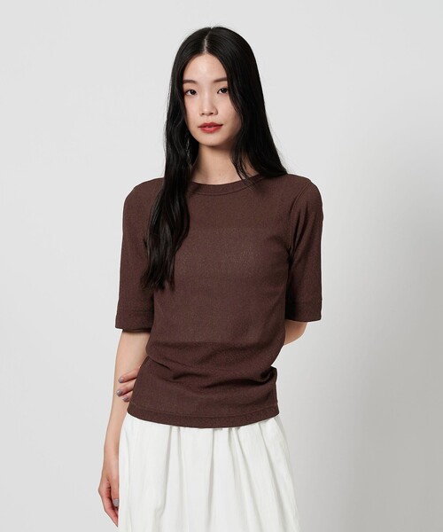 tシャツ コンパクト テレコカットソープルオーバー -2WAY- レディース
