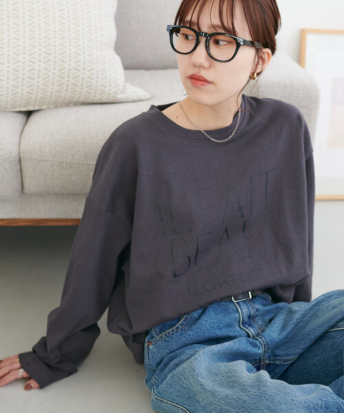 Discoat（ディスコート） tシャツ 「WEB限定」キレイ目ロゴロンT