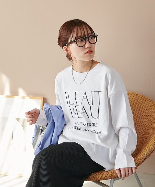 Discoat（ディスコート） tシャツ 「WEB限定」キレイ目ロゴロンT