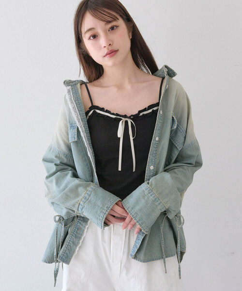 OLIVE des キャミソール フリルキャミ : ZOZOTOWN Yahoo!店