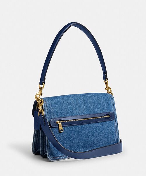 COACH ショルダーバッグ チェーン 水色