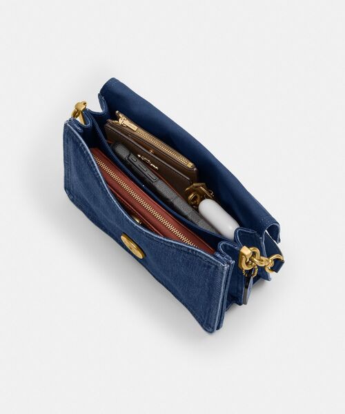 【Coach】ウォッシュドデニム チェーンタビーショルダーバッグ30 COACH ショルダーバッグ バッグ チェーン タビー ショルダー