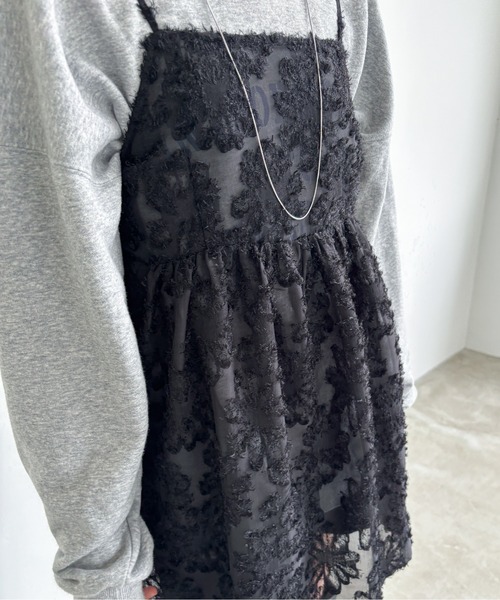 「EPIMI E'PIMMY」 キャミソールブラウス MEDIUM ブラック レディース