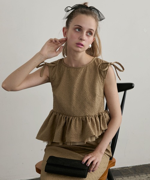 BONLECILL noir ドレス 「BONLECILL noir」2wayショルダードロスト