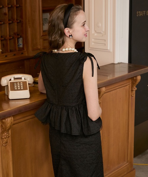 BONLECILL noir ドレス 「BONLECILL noir」2wayショルダードロスト