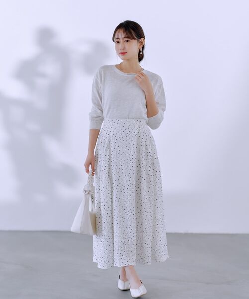 ニット セーター スムージースラブシアーニット 「低身長・小柄女性」 レディース ニット セーター スムージースラブシアーニット 「低身長・小柄