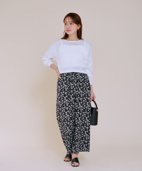ニット セーター スムージースラブシアーニット 「低身長・小柄女性」 レディース ニット セーター スムージースラブシアーニット 「低身長・小柄