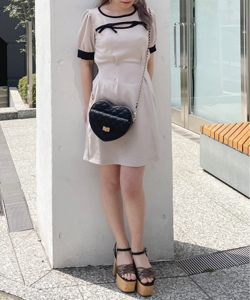 FDOM バックリボンワンピース