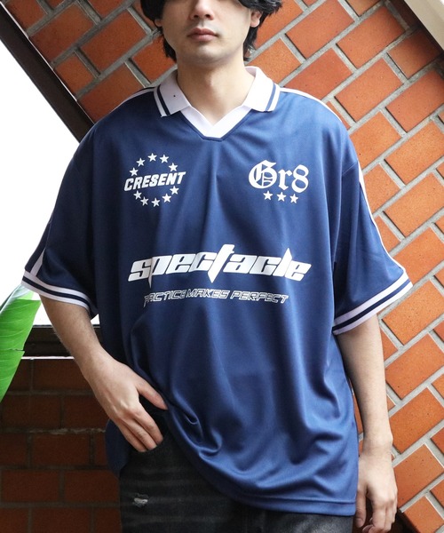 8 tシャツ 襟付き半袖サッカーTシャツ メンズ レディース : ZOZOTOWN