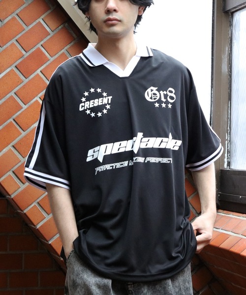 8 tシャツ 襟付き半袖サッカーTシャツ メンズ レディース : ZOZOTOWN