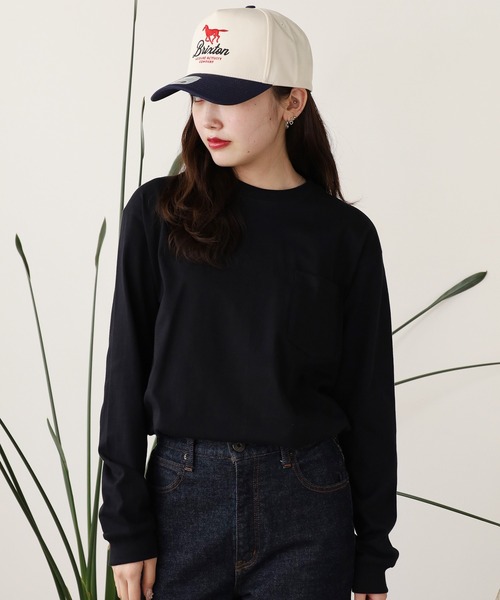 Hanes（ヘインズ） tシャツ 1P L/S POCKET TEE BEEFY-T ロングスリーブ