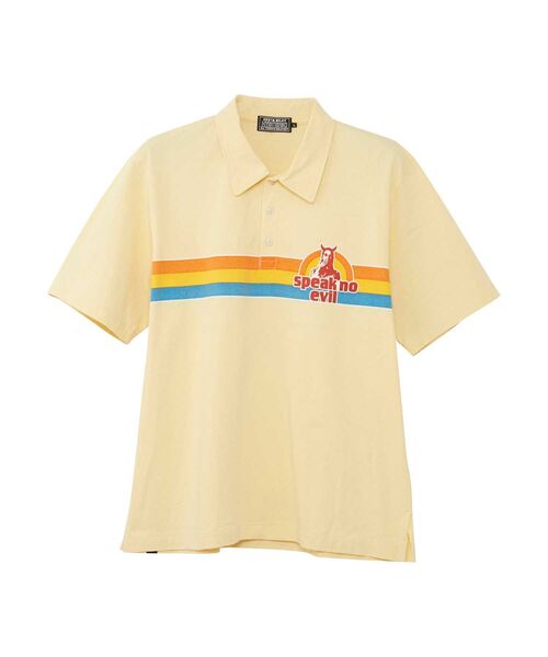 Hysteric Glamour ポロシャツ 半袖 ホワイト HYSTERIC GLAMOUR/ヒステリックグラマー 半袖ポロシャツ