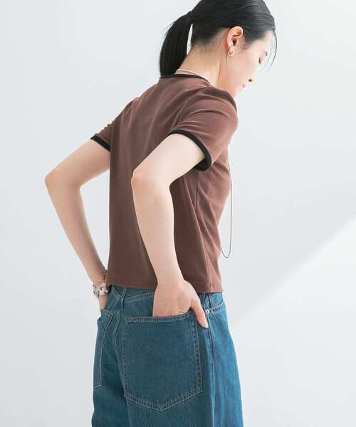 tシャツ パイルTシャツ レディース URBAN RESEARCH tシャツ パイルリンガーコンパクトTシャツ
