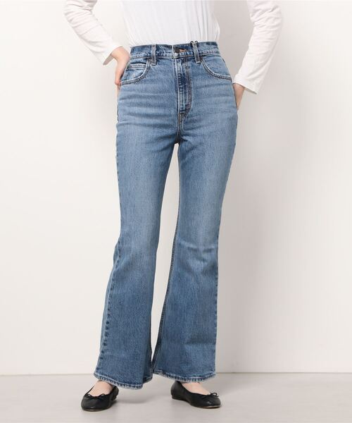 ★美品★【Levi's】ダークデニム ブーツカットジーンズ 24inch Levi's 「Levi's」 加工ブーツカットデニムパンツ 24inch ダーク